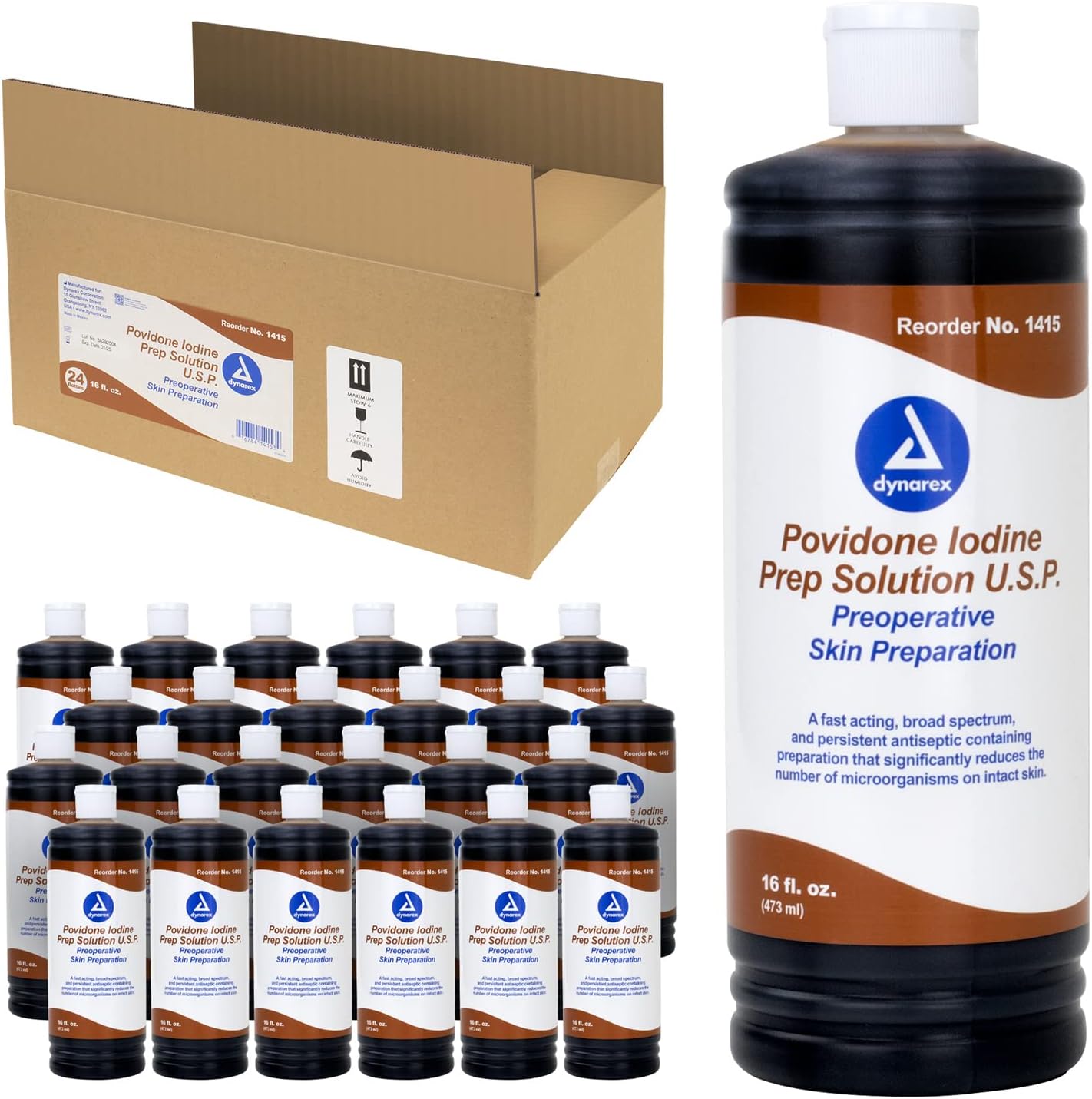 dynarex povidone iodine prep solutions