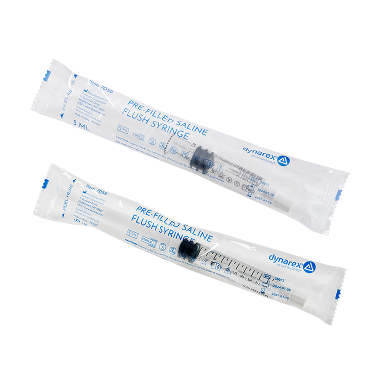 dynarex pre filled saline flush syringes