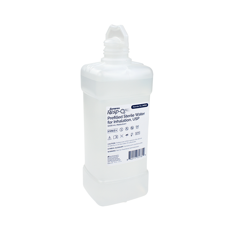 dynarex prefilled sterile water for inhalation nebulizer