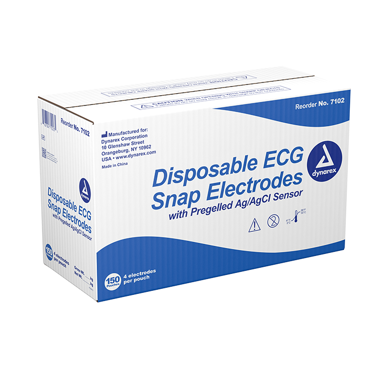 dynarex snap electrodes disposable
