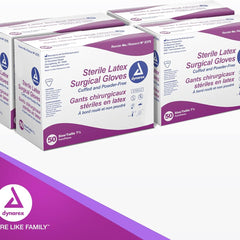 dynarex sterile latex exam gloves powder free
