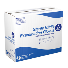 dynarex sterile nitrile exam gloves powder free