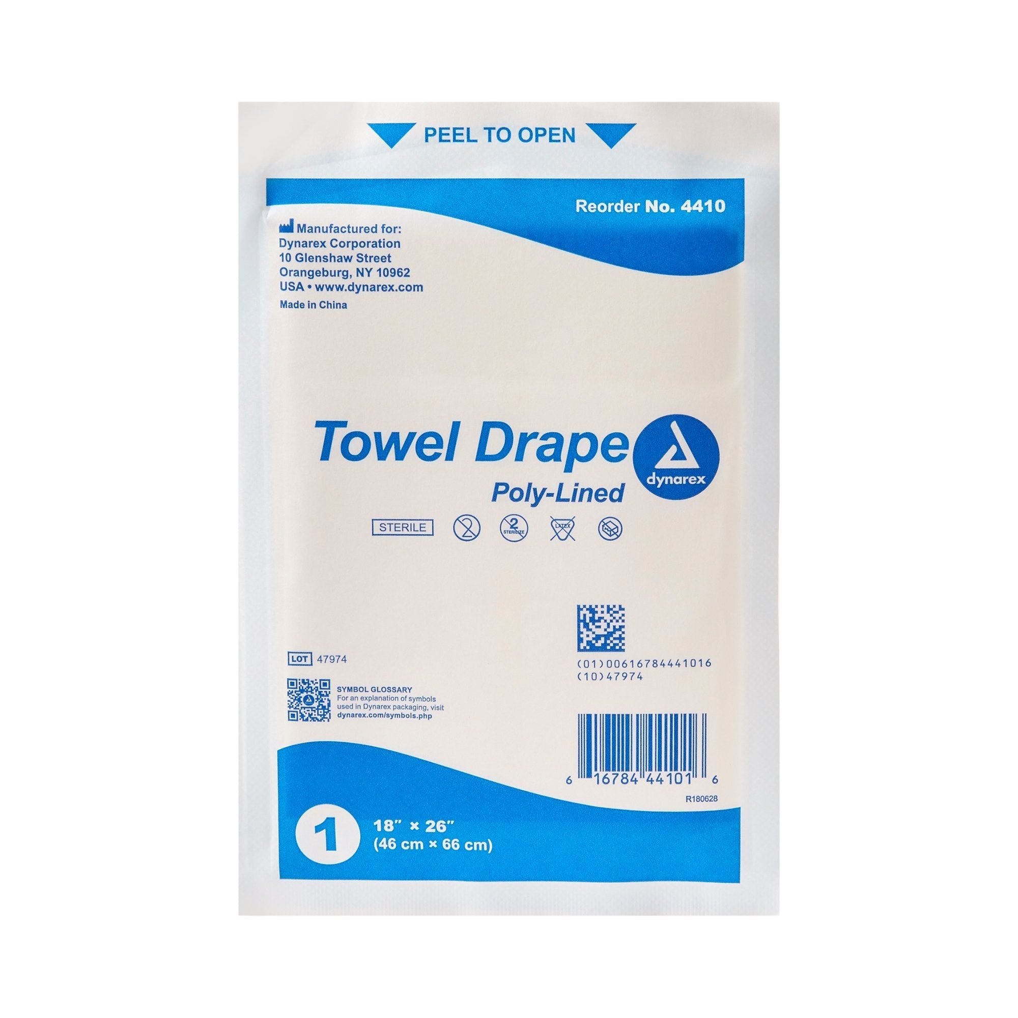 dynarex sterile towel general purpose drape 18 x 26 inch dynarex general purpose drape mk523642bx