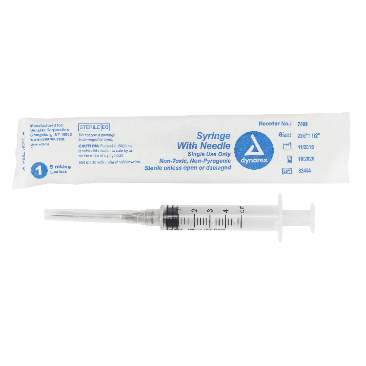 dynarex syringes with needle