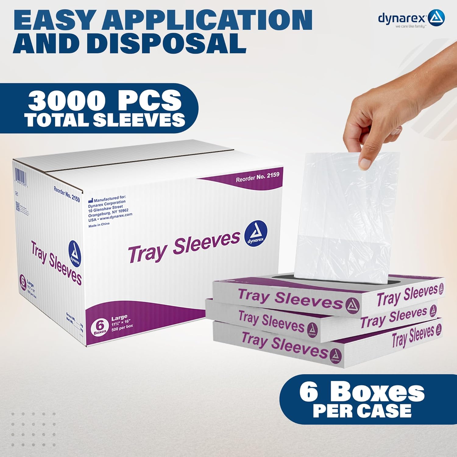 dynarex tray sleeves