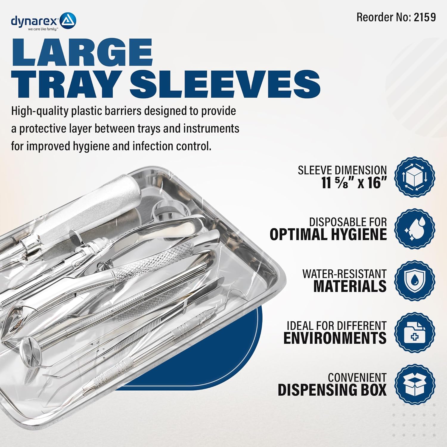 dynarex tray sleeves