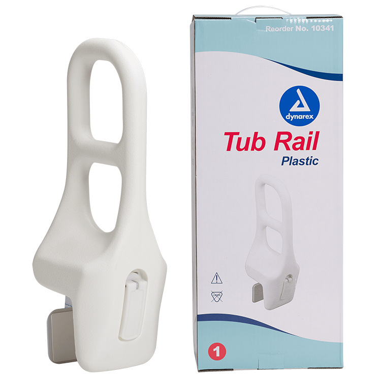 dynarex tub rail plastic