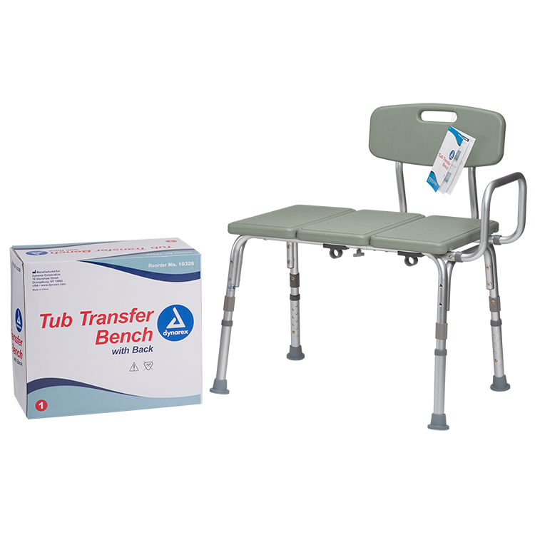 dynarex tub transfer bench bariatric padded