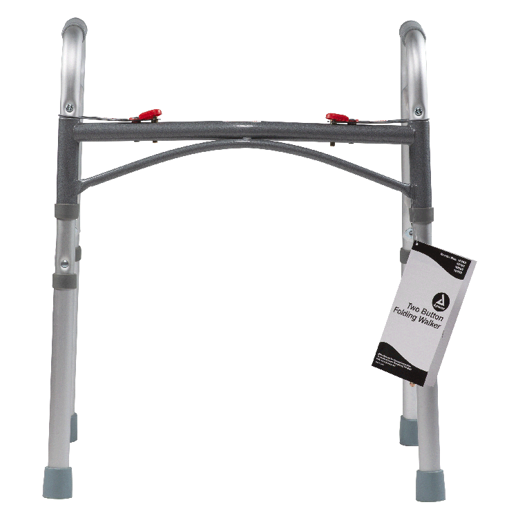 dynarex two button folding walker