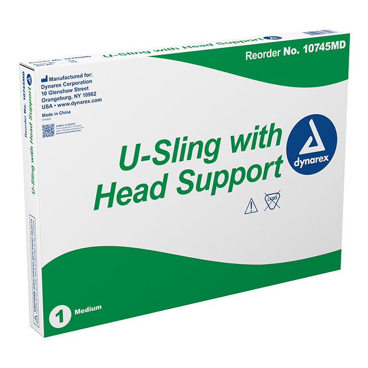 dynarex u sling with head support