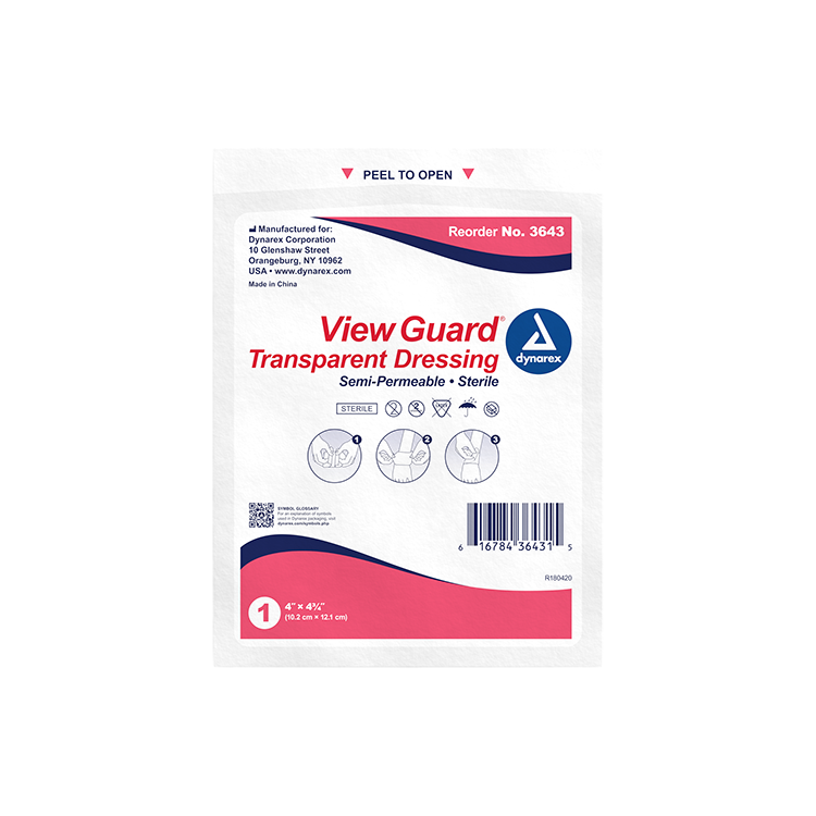 dynarex view guard transparent dressings sterile