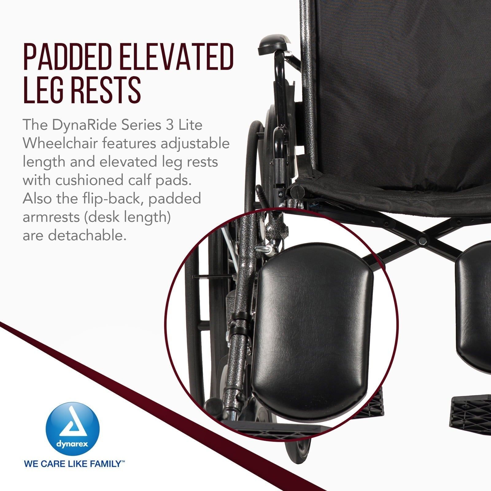 dynaride s3 lite wheelchair 18 x 16 w flip desk arm fr