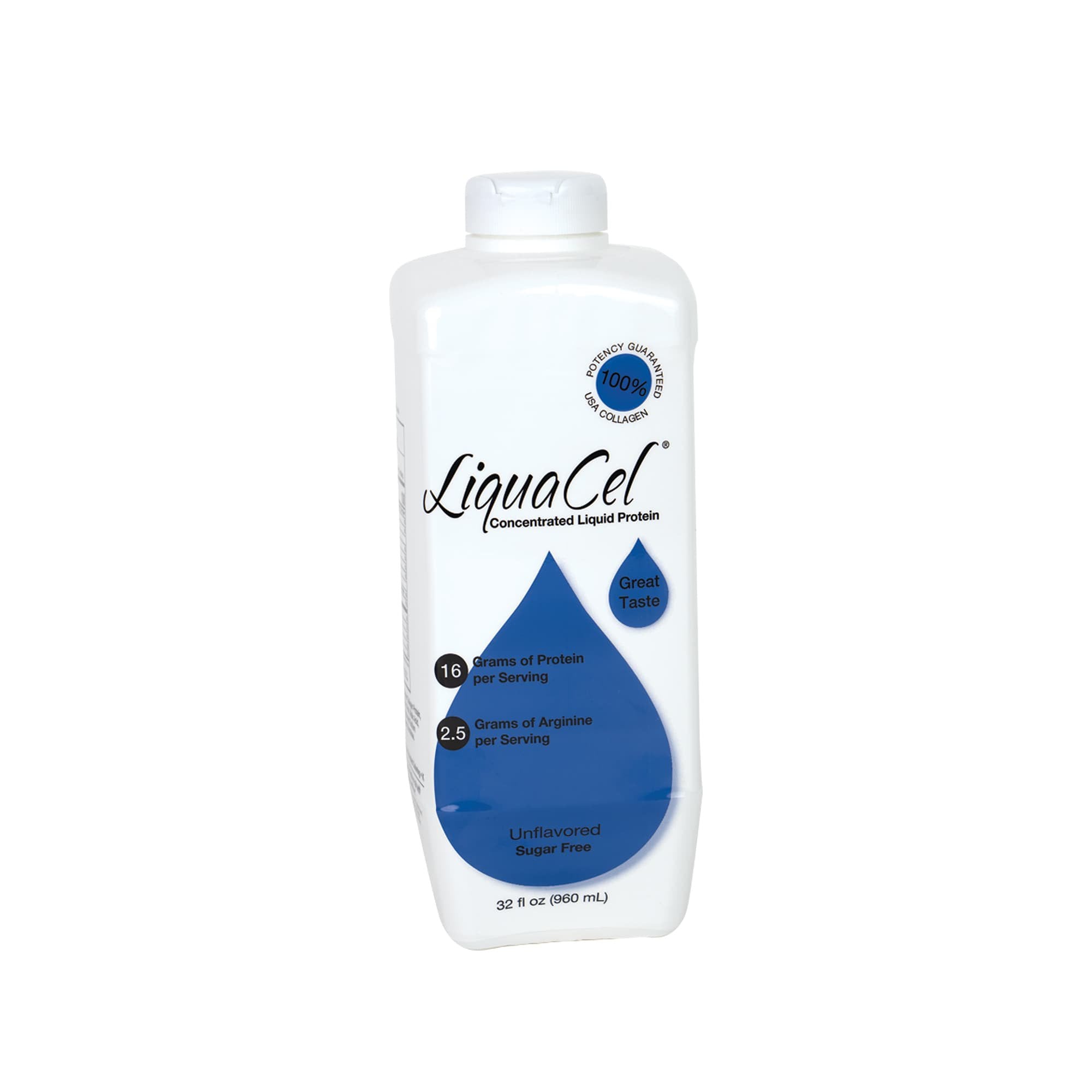Oral Supplement LiquaCel Unflavored Liquid 32 oz. Bottle