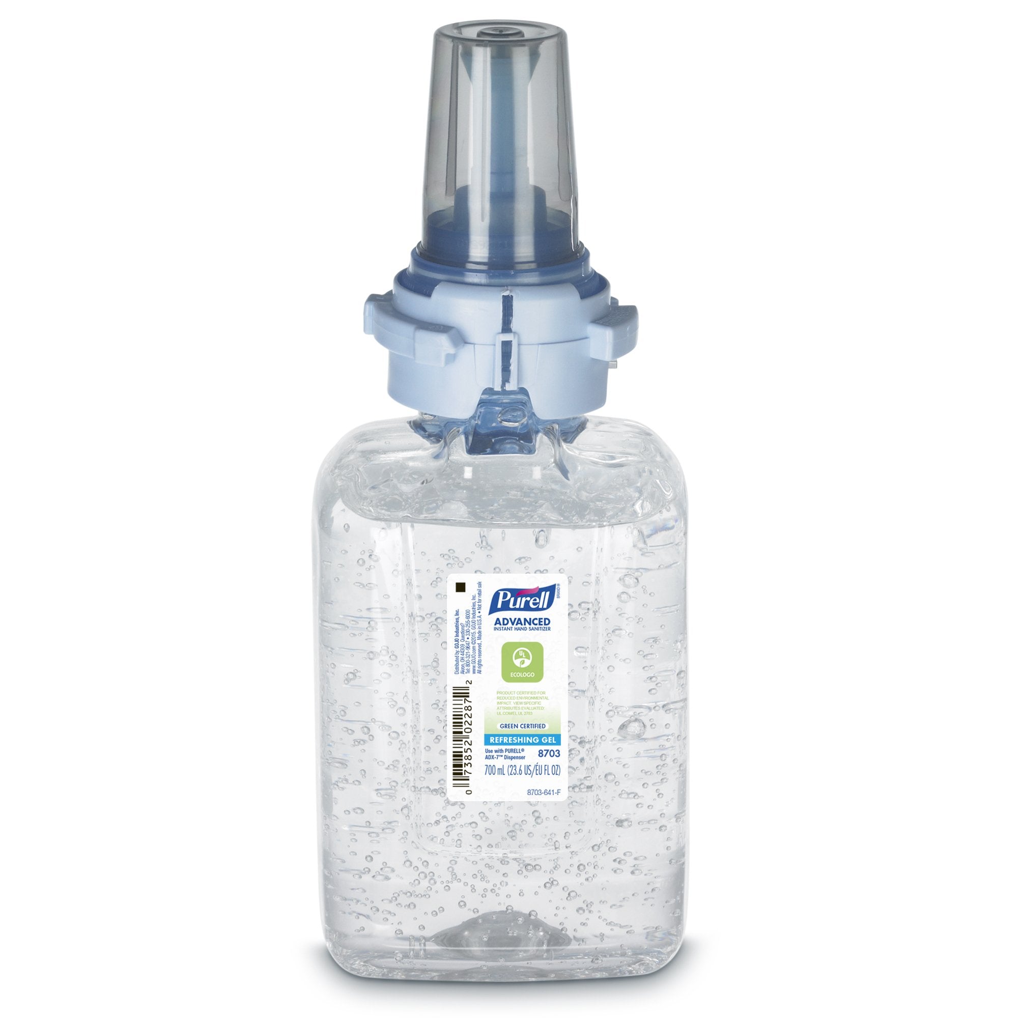 Hand Sanitizer Purell Advanced 700 mL Ethyl Alcohol Gel Dispenser Refill Bottle