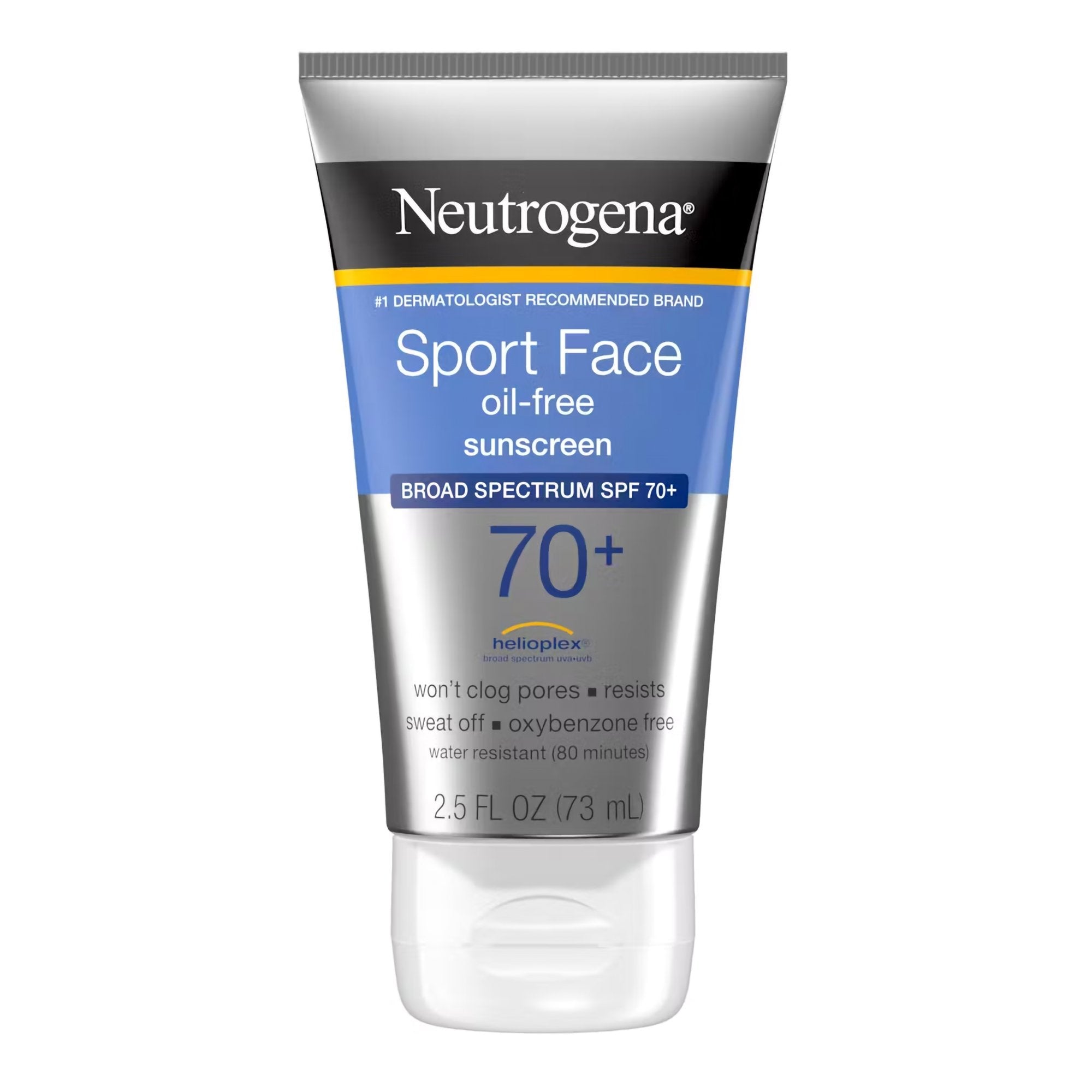 Sunscreen Neutrogena Sport Face SPF 70 Lotion 2.5 oz. Tube