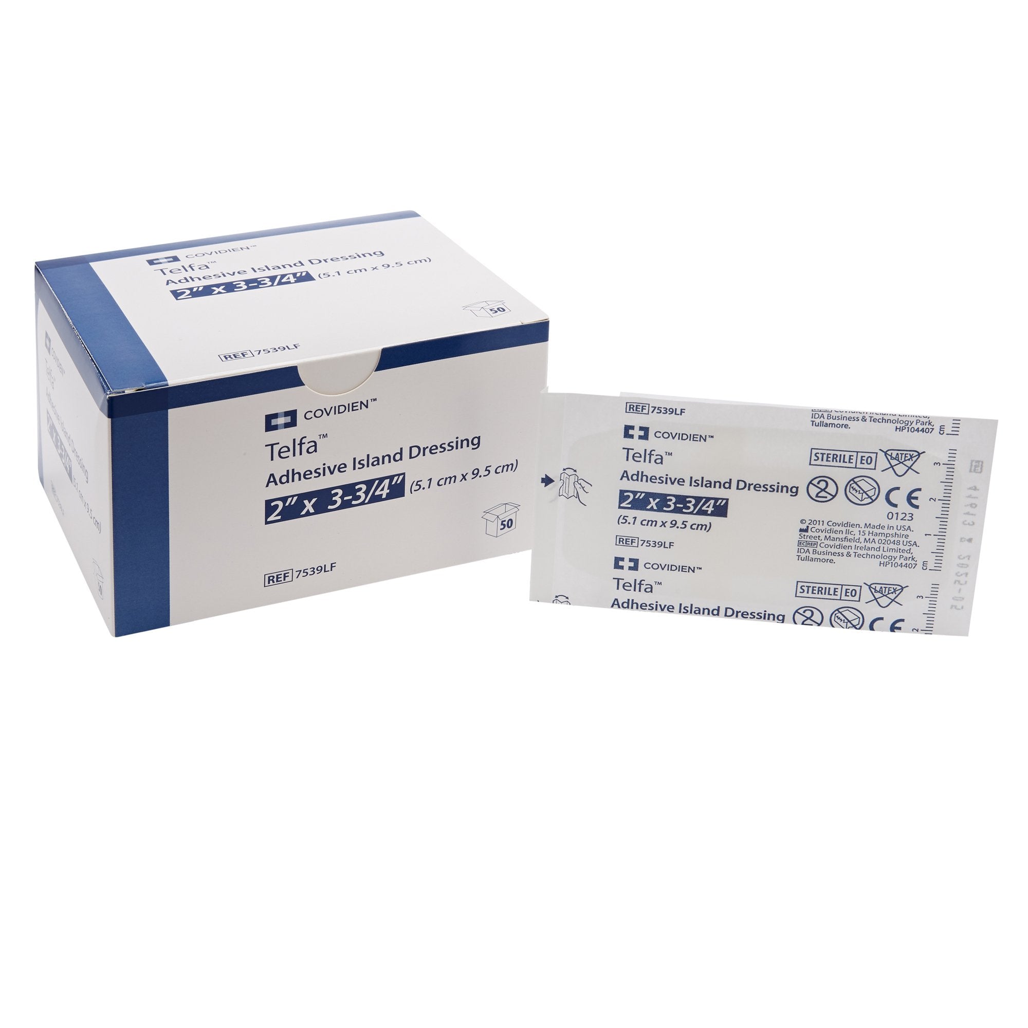 Island Dressing Telfa 2 X 3-3/4 Inch Rectangle Sterile