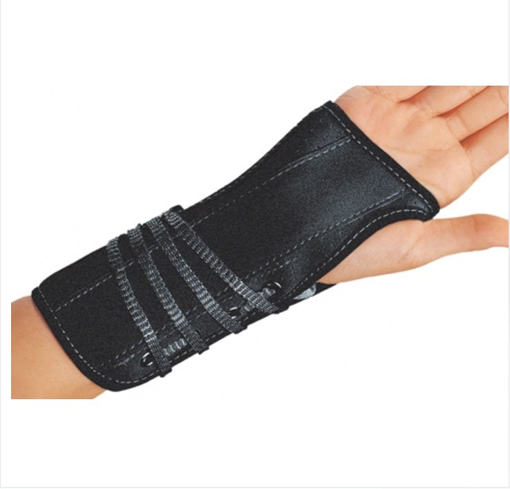 Wrist Brace ProCare Aluminum / Flannel / Suede Right Hand Black Medium