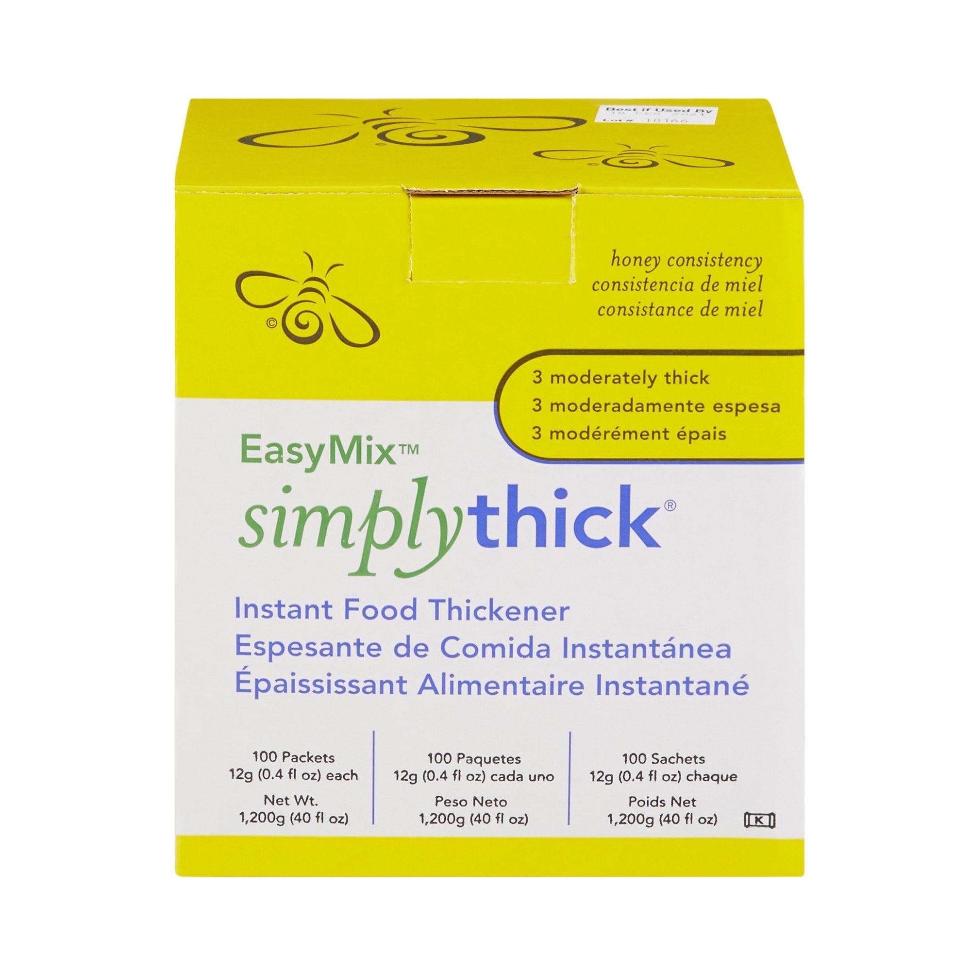 easymix simplythick food thickener honey consistency 12 gram packet simplythick easy mix food and beverage thickener mk1087566ea