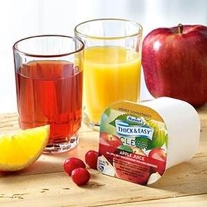 thickened beverage thick easy 4 oz portion cup cranberry juice cocktail flavor liquid iddsi level 3 moderately thick liquidized packaging type case