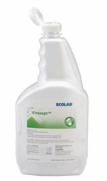 Virasept Surface Disinfectant Cleaner Peroxide Based Manual Squeeze Liquid 32 oz. Bottle Pungent Scent NonSterile