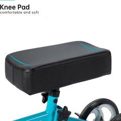 Economy Knee Scooter, Steerable Knee Walker, Foldable Knee Scooters for Foot Injuries Best Crutches Alternative Blue