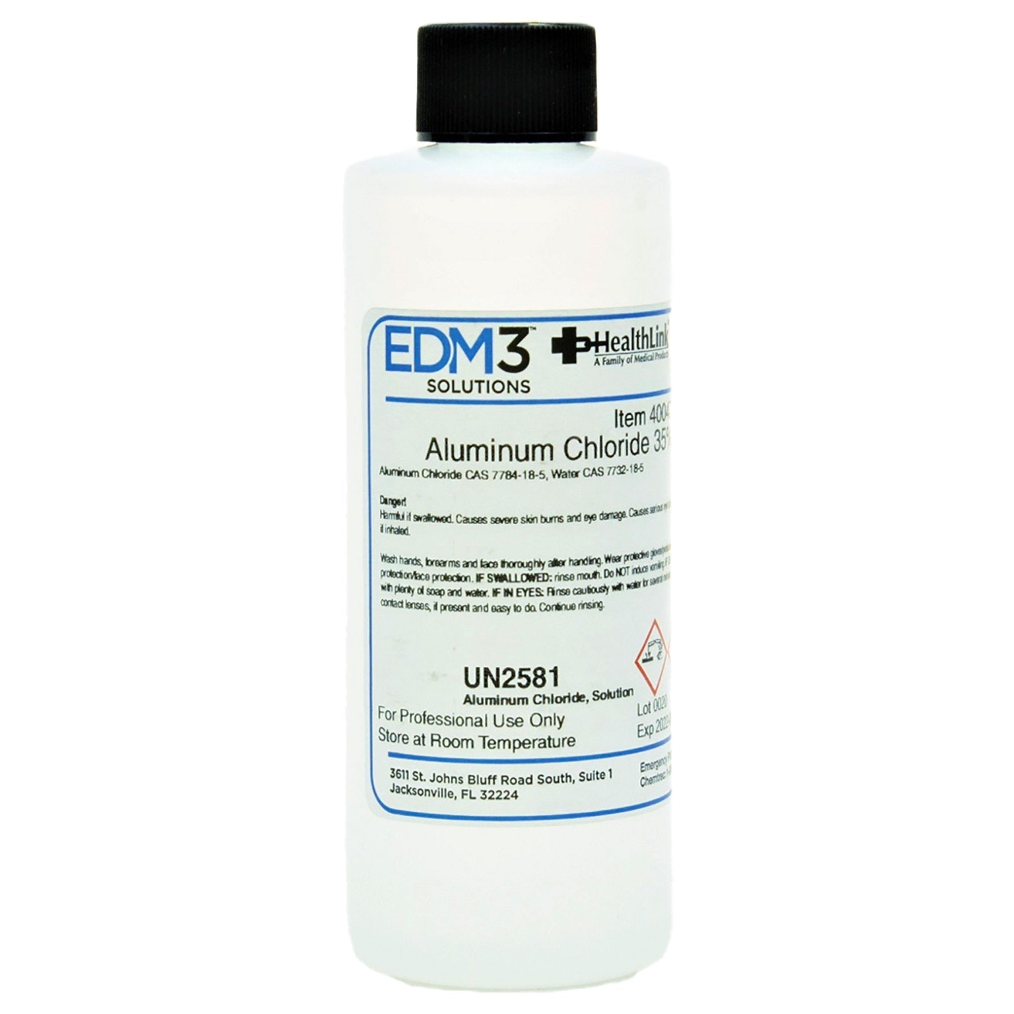 Chemistry Reagent Aluminum Chloride ACS Grade 35% / 6.0 N 4 oz.