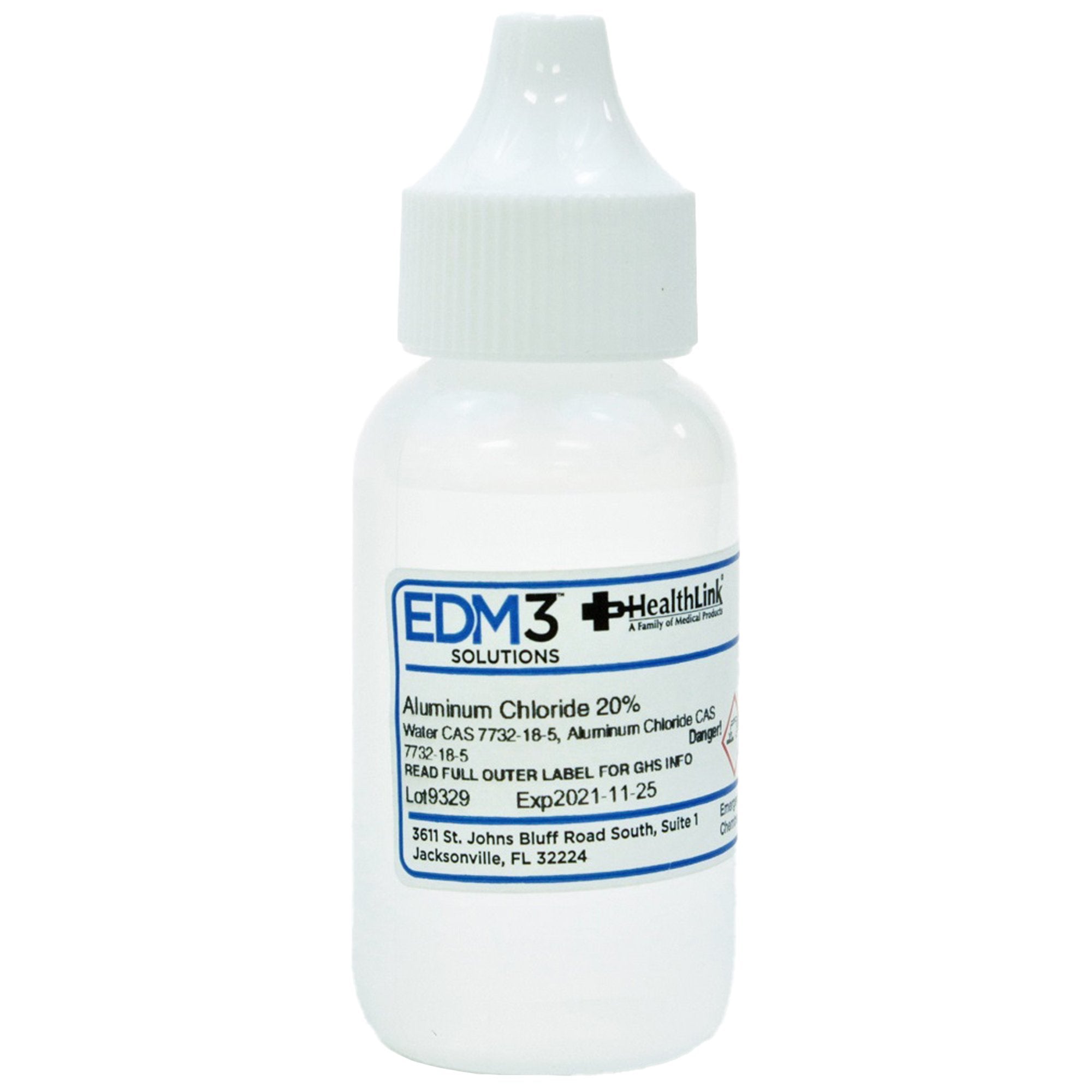 Chemistry Reagent Aluminum Chloride ACS Grade 20% 1 oz.