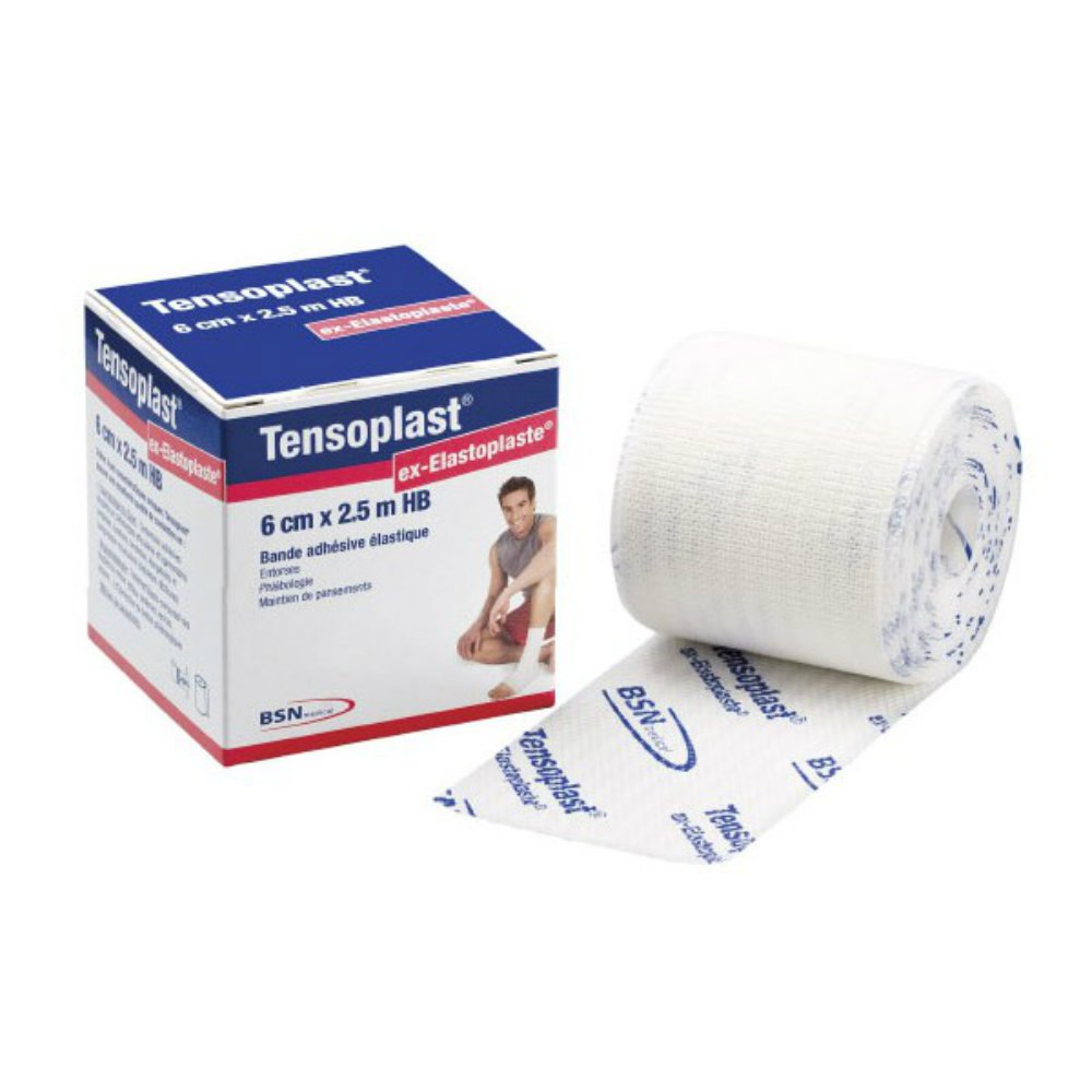 Elastic Adhesive Bandage Tensoplast 3 Inch X 5 Yard No Closure White NonSterile Medium Compression