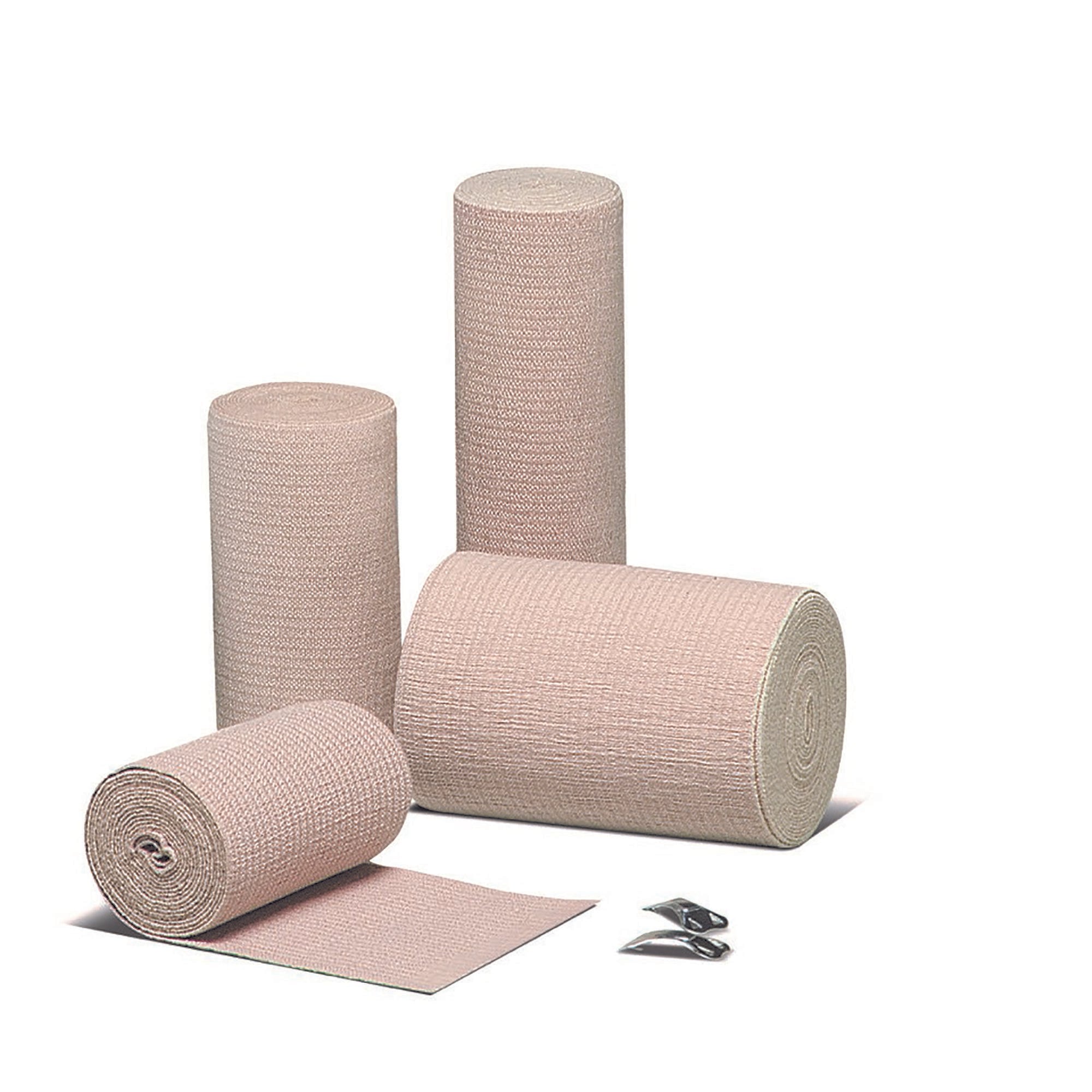 Elastic Bandage Econo Wrap LF 2 Inch X 4 1/2 Yard Clip Detached Closure Tan NonSterile Standard Compression