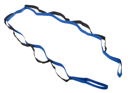 Elastic Stretch Strap CanDo FabStretch 63 Inch 63 X 1/4 X 2 Inch Black / Blue