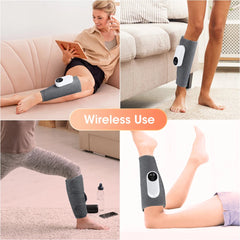 electric leg massager charging calf air compression massager with three massage modes thigh and knee 360 all round packag