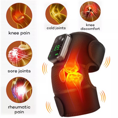 electrically heated knee pads shoulder pads elbow pads old cold legs joints vibration warmth hot compress massager