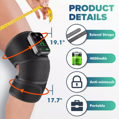 electrically heated knee pads shoulder pads elbow pads old cold legs joints vibration warmth hot compress massager