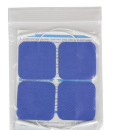 uni patch electrodes 2 x 2 blue gel pk 4