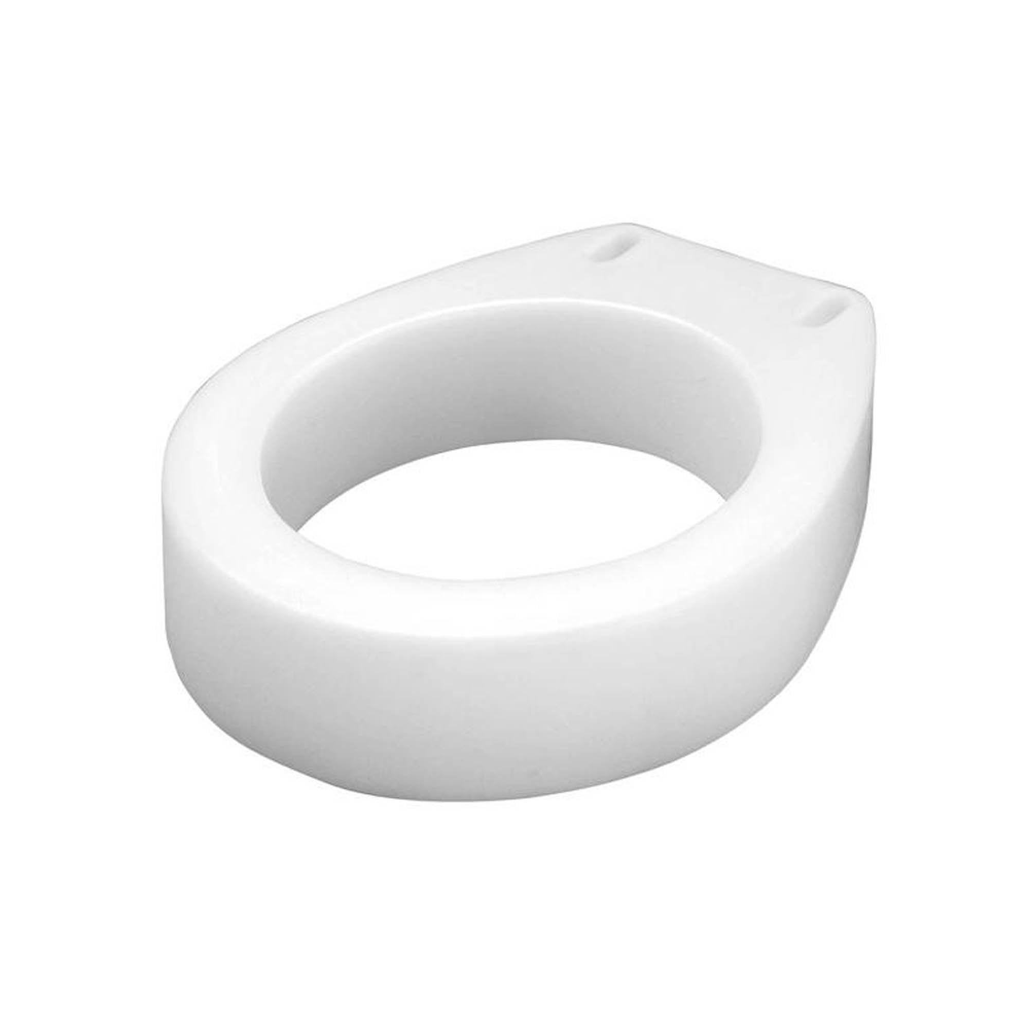 Elongated Raised Toilet Seat Carex 3 1/2 Inch Height White 300 lbs. Weight Capacity