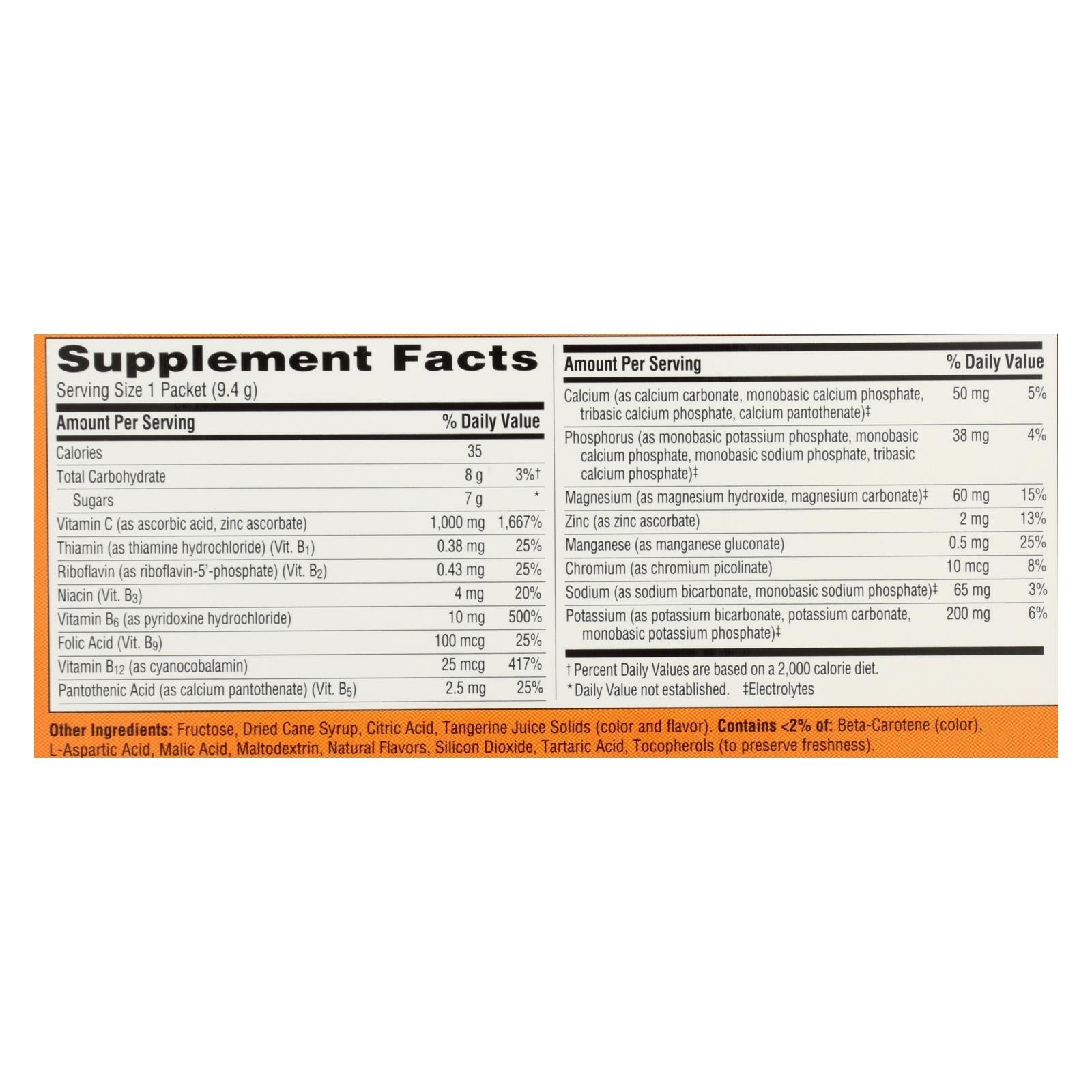 emergen c emergen c tangerine case of 3 30 count