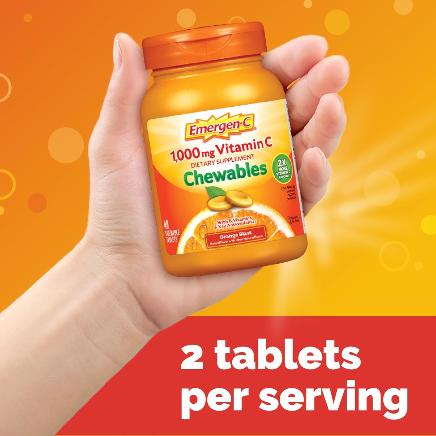 emergen c vitamin c 1000 mg chewables tablets orange blast emergen c vitamin c supplement mk1049371ea