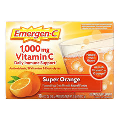 Oral Supplement Emergen C Daily Immune Support Super Orange Flavor Powder 0.30 oz. Individual Packet