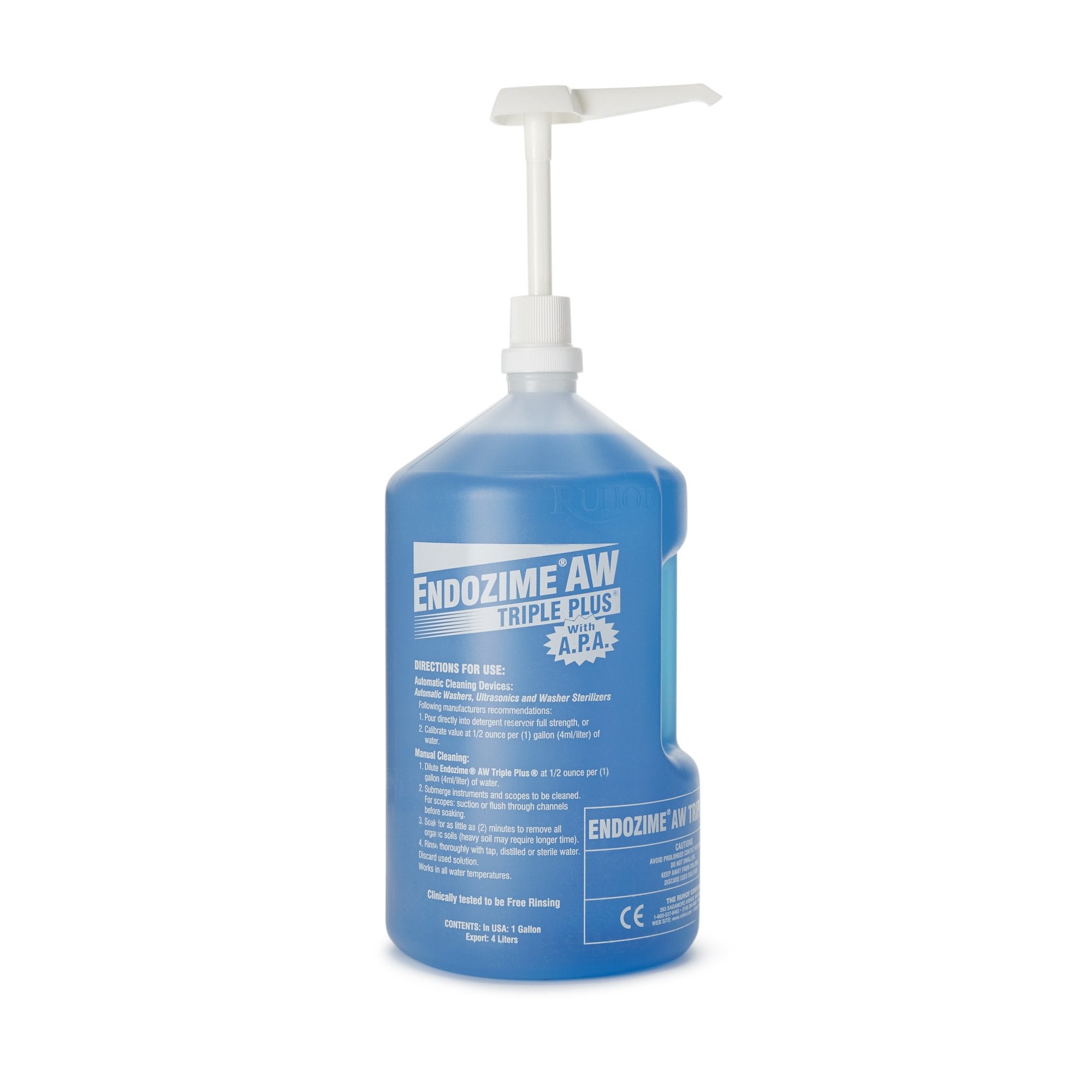 Multi Enzymatic Instrument Detergent Endozime AW Triple Plus with APA Liquid 1 gal. Jug Tropical Scent