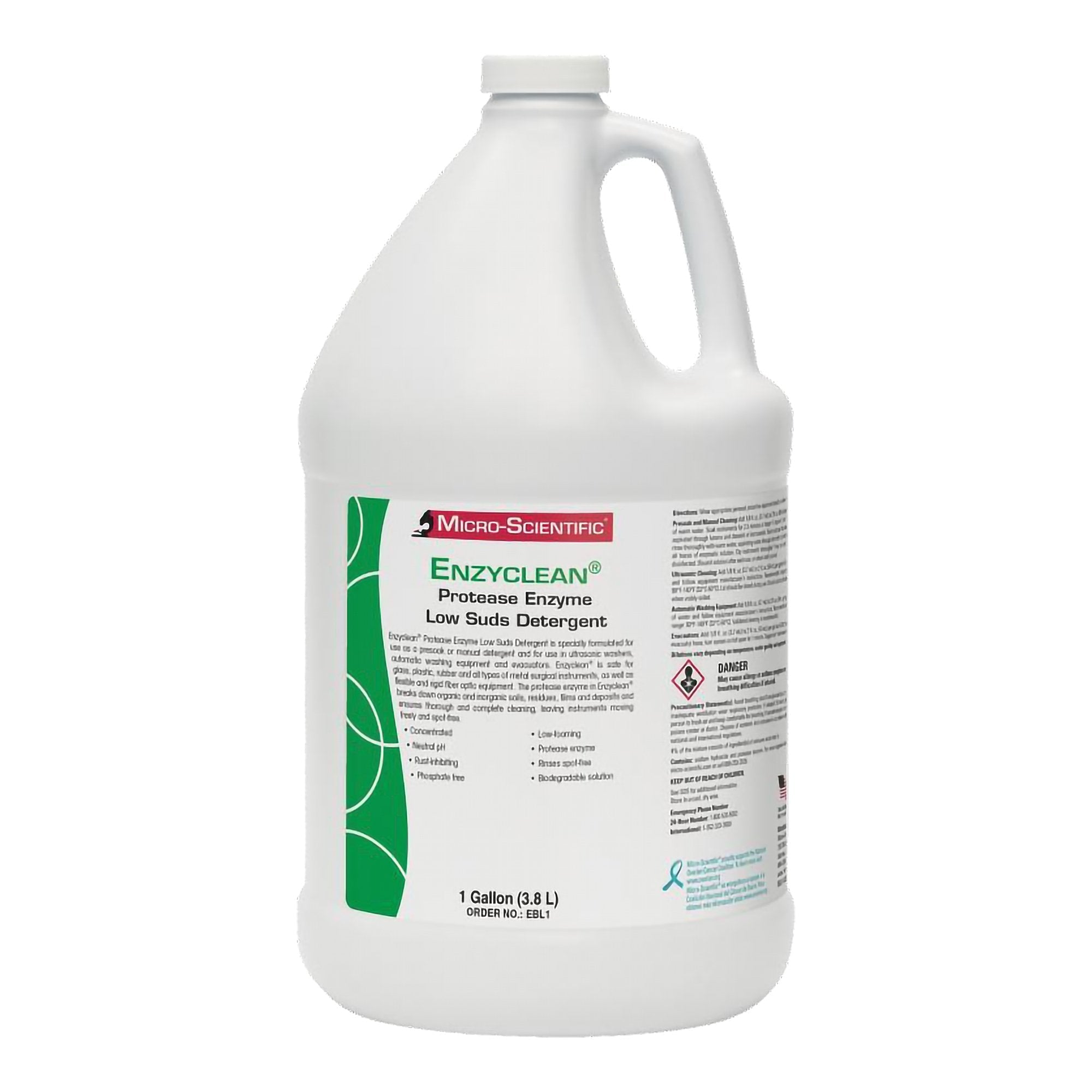 Enzymatic Instrument Detergent Enzyclean Liquid Concentrate 1 gal. Jug Fresh Scent
