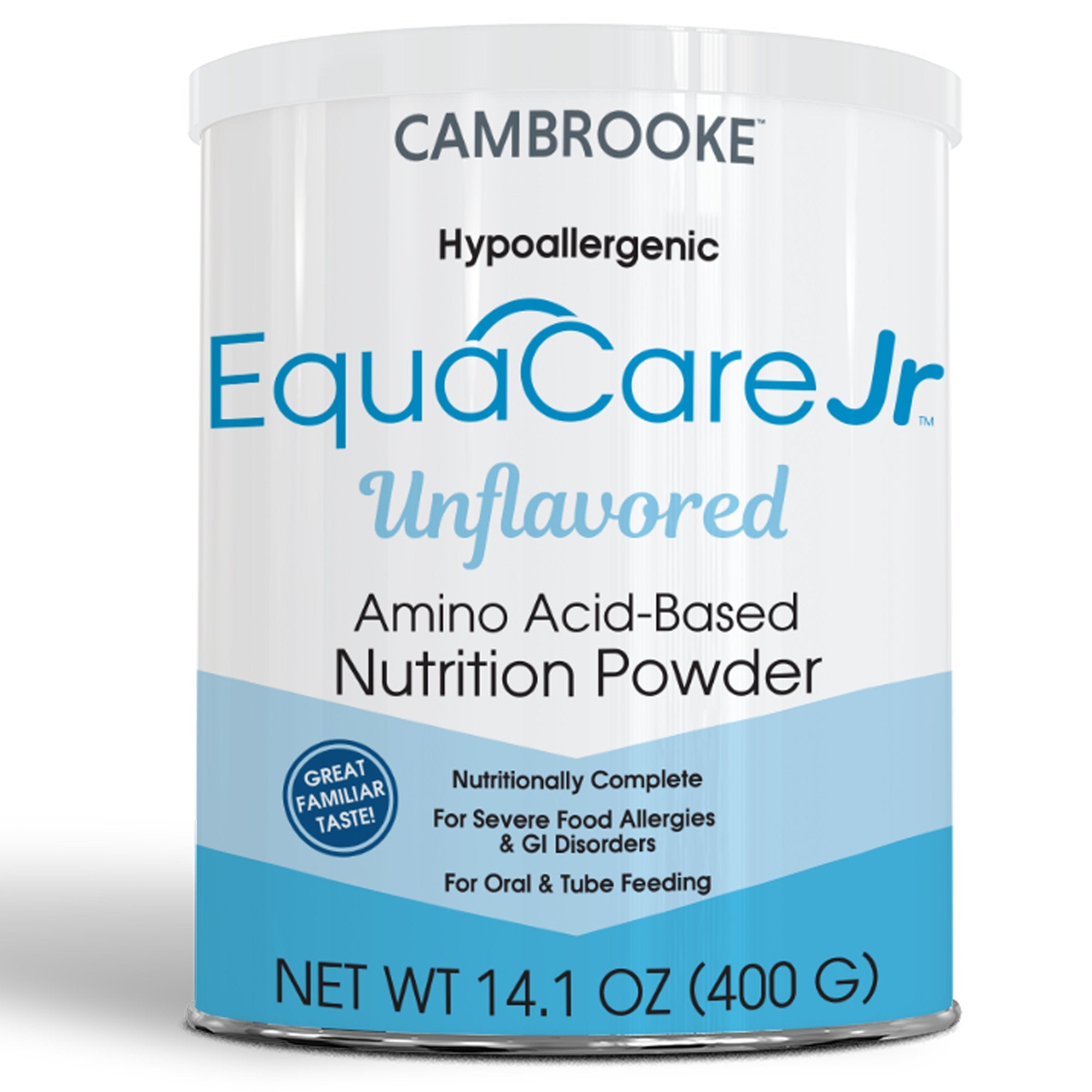 Pediatric Oral Supplement EquaCare Jr Unflavored 14.1 oz. Can Powder Amino Acid Food Allergies