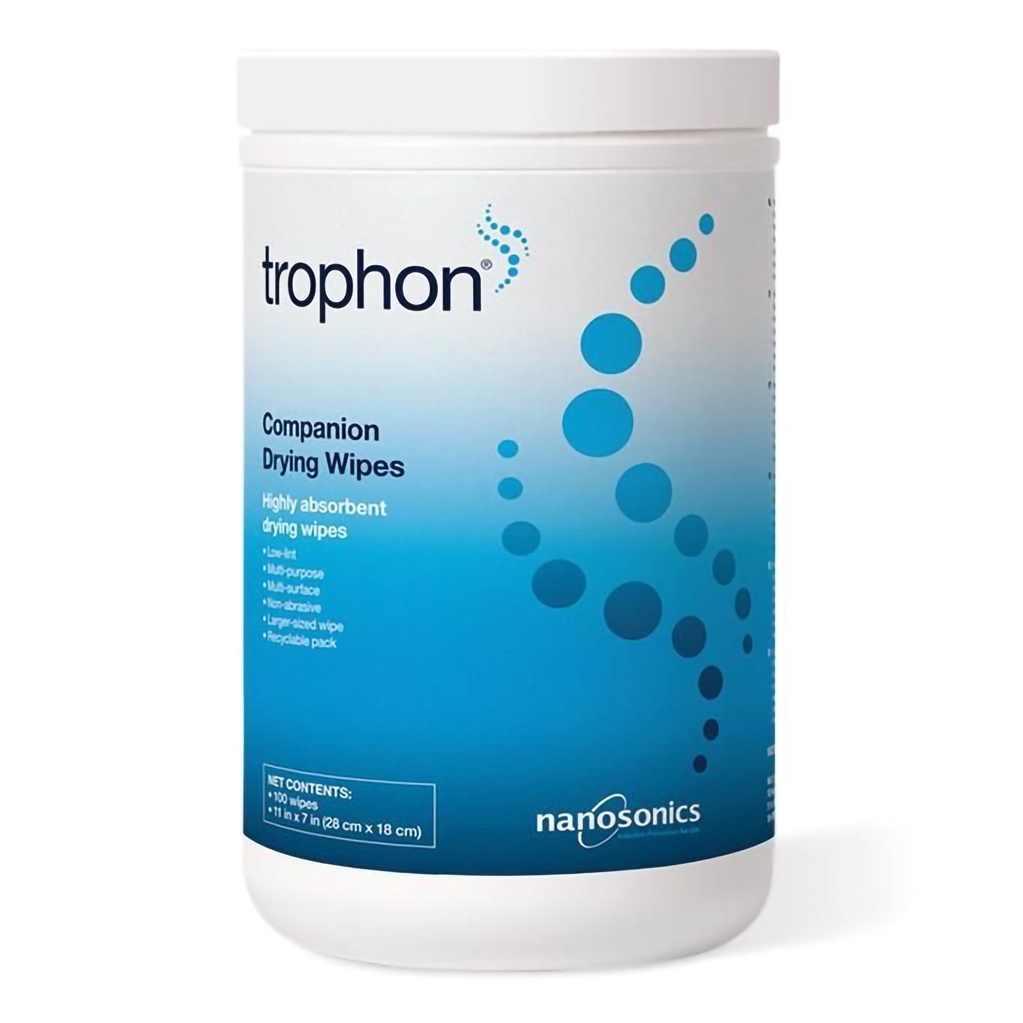 Drying Wipe Trophon 100 Count For trophon2 Ultrasound Probe