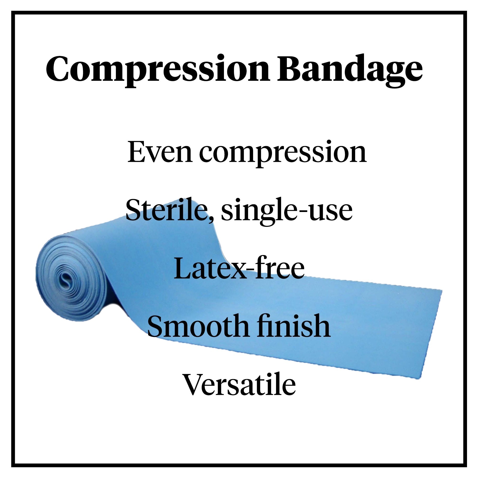 esmark compression bandage mckesson 6 inch x 3 yard no closure blue sterile high compression packaging type each