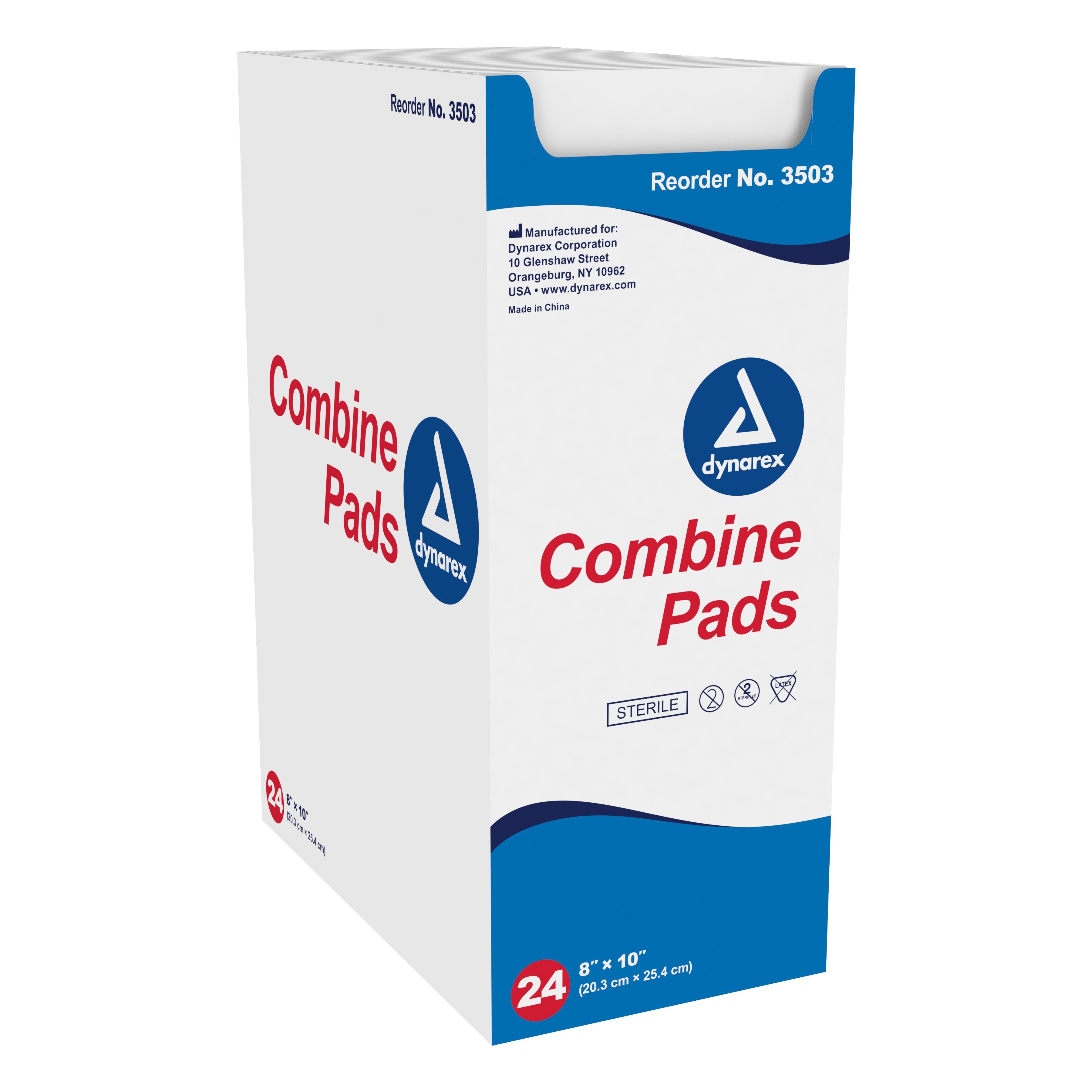Abdominal Pad Dynarex 8 X 10 Inch Sterile 1 per Pouch