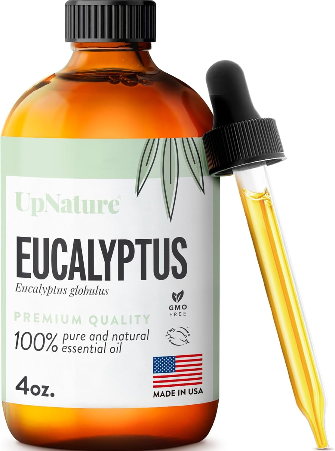 Eucalyptus Essential Oil 4Oz – 100% Pure Eucalyptus Oil   Undiluted Therapeutic Grade Essential Oils for Diffuser Aromatherapy
