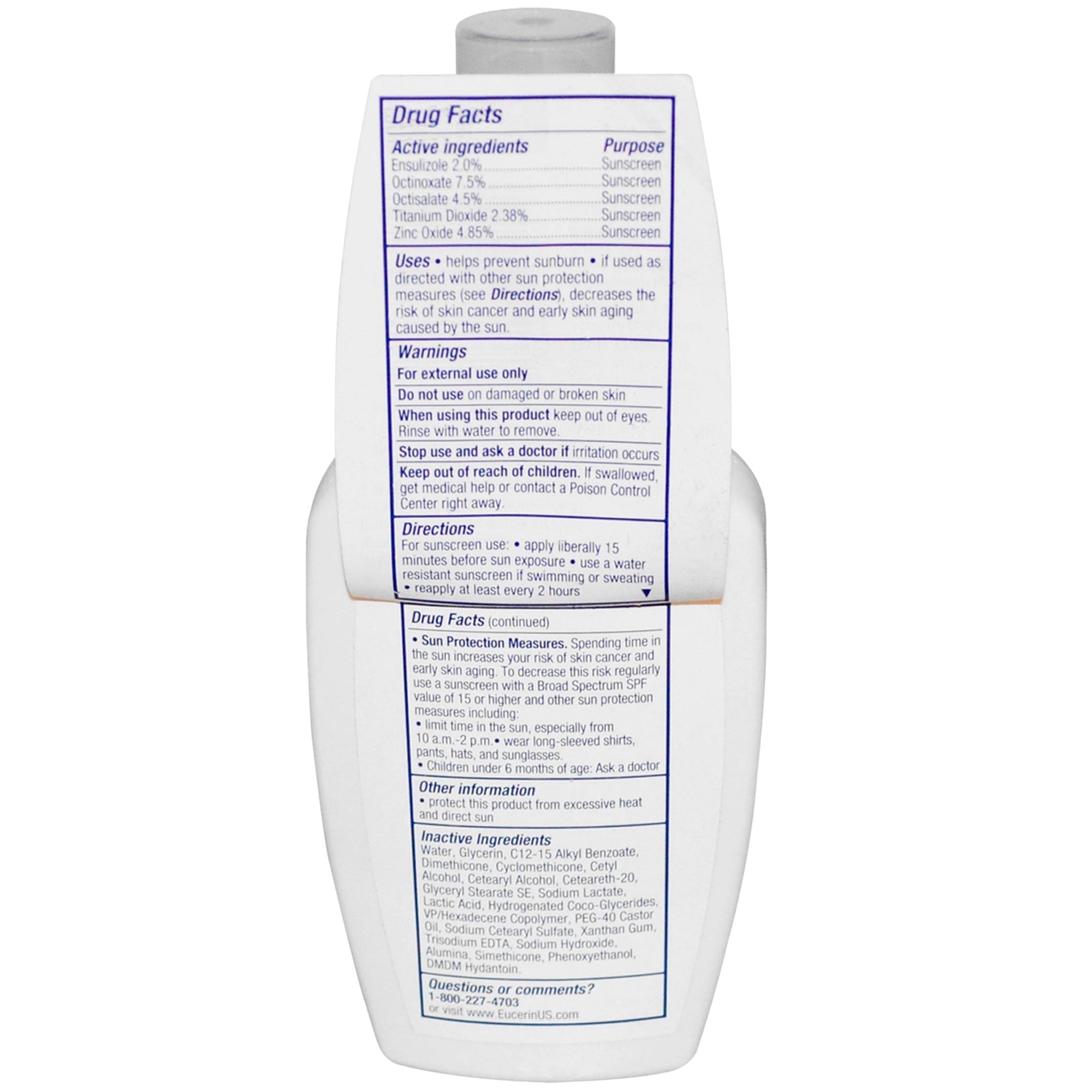 eucerin advanced hydration spf 30 sunscreen lotion eucerin sunscreen mk927209ea