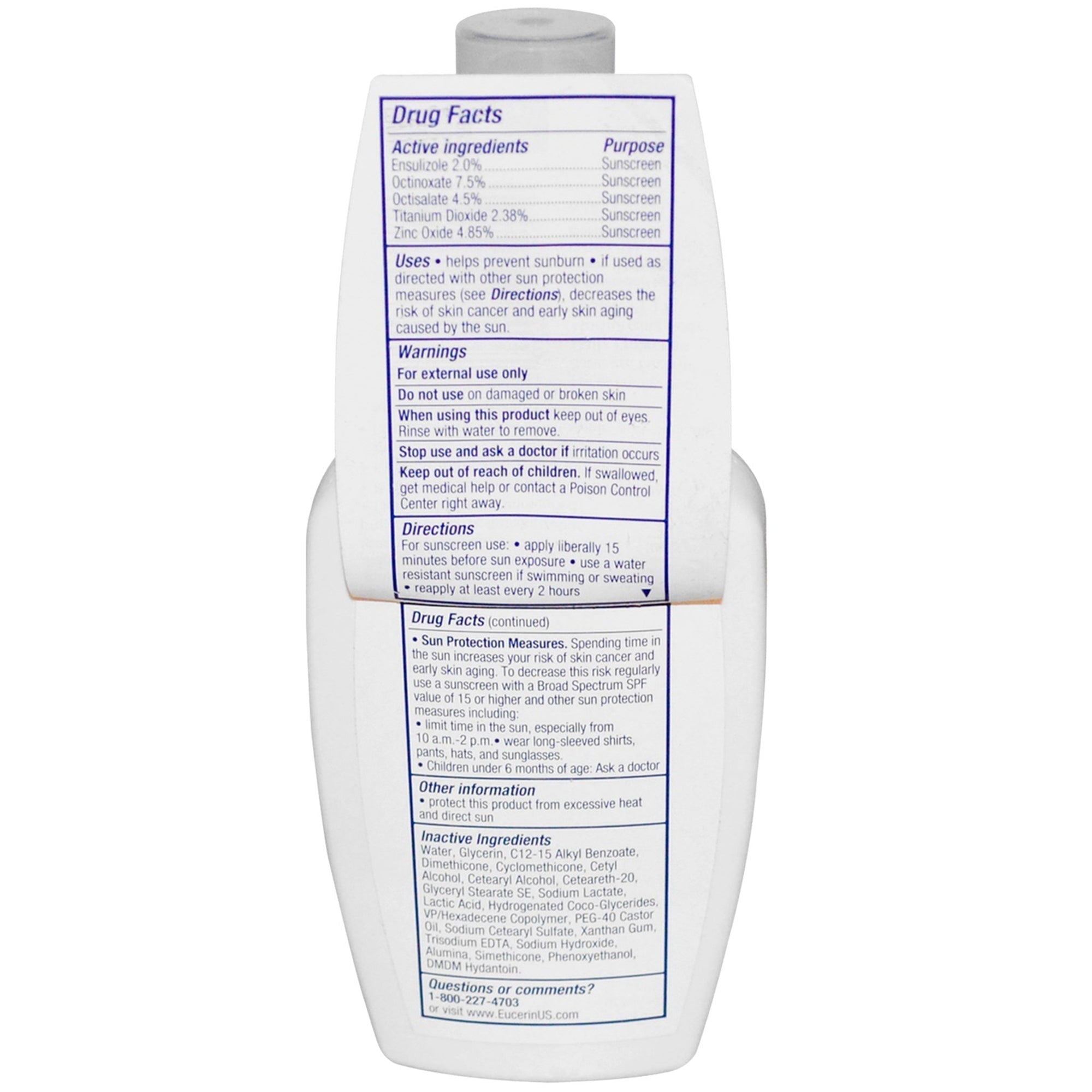 eucerin advanced hydration spf 30 sunscreen lotion eucerin sunscreen mk927209ea