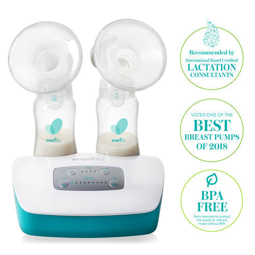 evenflo deluxe advanced breast pump double electric