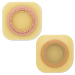 Ostomy Barrier Pouchkins SoftFlex Precut, Standard Wear Adhesive without Tape 1 3/4 Inch Floating Flange Green Code System Polymer / Copolymer Plastic 1 1/4 Inch Opening