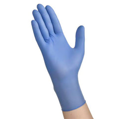 exam glove flexal touch x large nonsterile nitrile standard cuff length textured fingertips blue chemo tested 230 bx